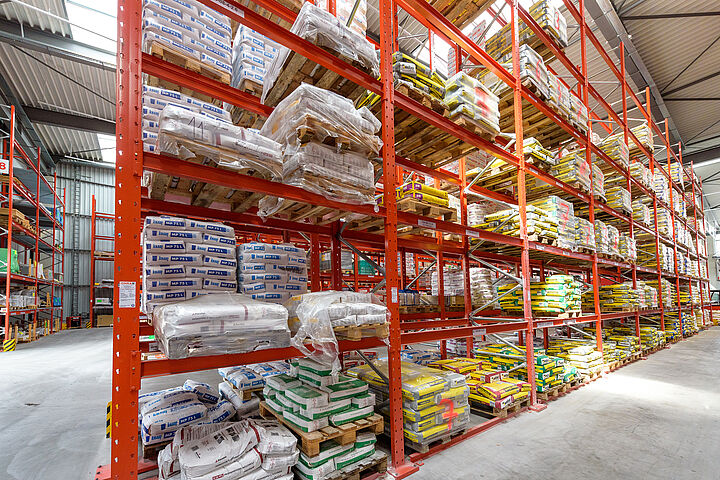 pallet racking for building material